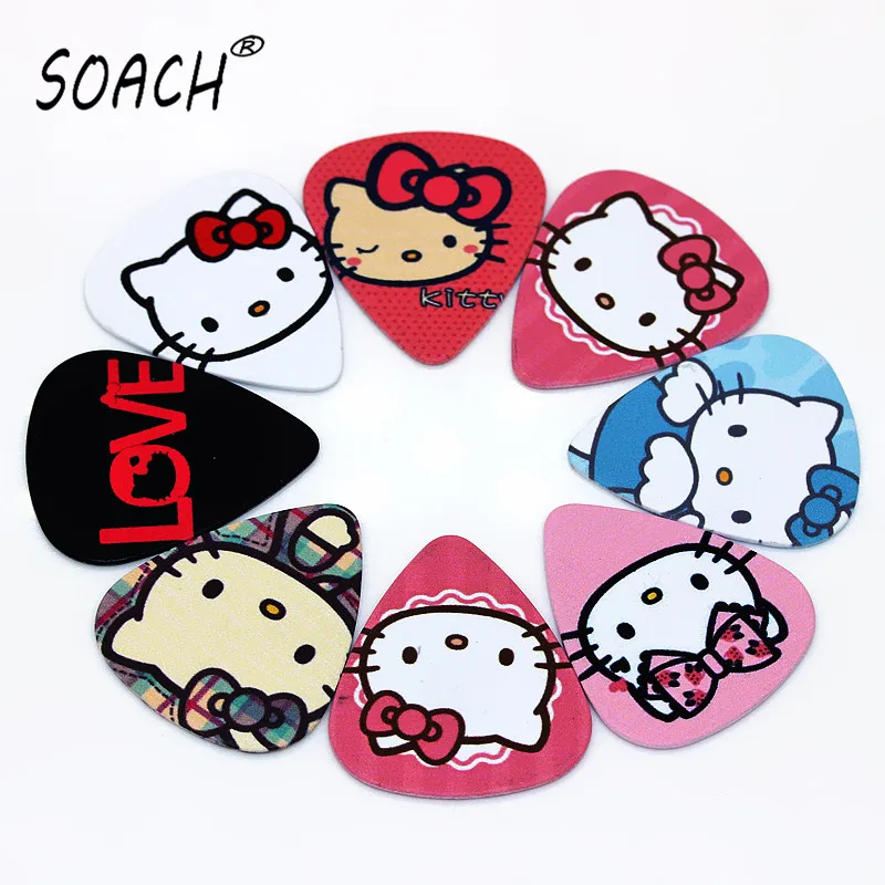 SOACH 10pcs 0.46mm guitar picks pick paddle cartoon cat mixed pattern PVC double-sided printing ukulele guitar accessories
SOACH 10pcs 0.46mm guitar picks pick paddle cartoon cat mixed pattern PVC double-sided printing ukulele guitar accessories