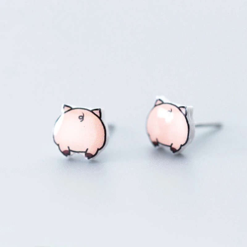Jinleansu Lovely Pig Stud Earrings Cute 925 Sterling Silver Animal Ear Nail Accessories Jewelry For Women Girl
Jinleansu Lovely Pig Stud Earrings Cute 925 Sterling Silver Animal Ear Nail Accessories Jewelry For Women Girl