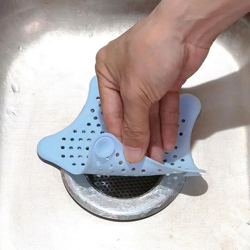 Star Shape Silicone Drain Strainer for Kitchen Gadgets Bathroom Sink Filter Hair Catcher Stopper Bathtub Cover w/ Suction Cup
Star Shape Silicone Drain Strainer for Kitchen Gadgets Bathroom Sink Filter Hair Catcher Stopper Bathtub Cover w/ Suction Cup