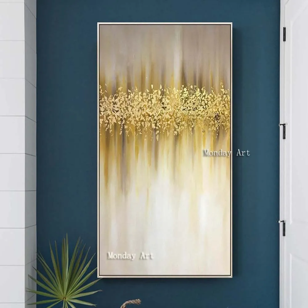 Hand painted Modern Abstract canvas Oil Paintings Abstract gold Oil Painting picture Living Room home Decoration wall paintings
Hand painted Modern Abstract canvas Oil Paintings Abstract gold Oil Painting picture Living Room home Decoration wall paintings