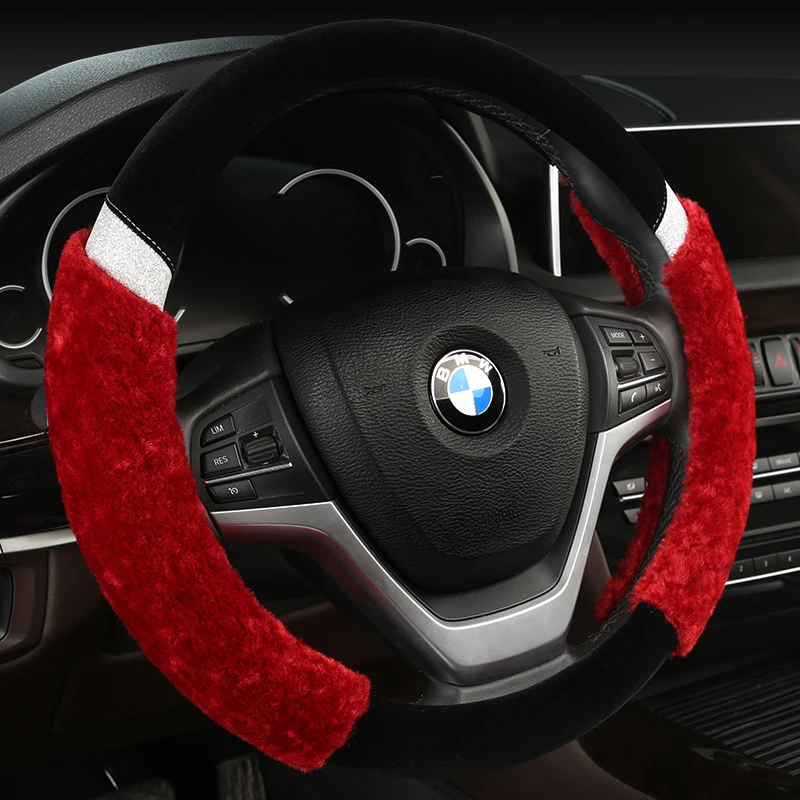 KKYSYELVA Winter Car steering wheel cover Warm Plush Steering-wheel Protector Cover 38cm Interior Accessories
KKYSYELVA Winter Car steering wheel cover Warm Plush Steering-wheel Protector Cover 38cm Interior Accessories
