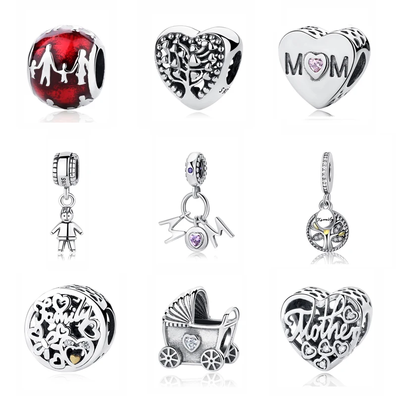 Original 925 Sterling Silver Bead Charm Family Heritage Baby Mother Love Home Charms Fit Bracelets DIY Women Jewelry
Original 925 Sterling Silver Bead Charm Family Heritage Baby Mother Love Home Charms Fit Bracelets DIY Women Jewelry