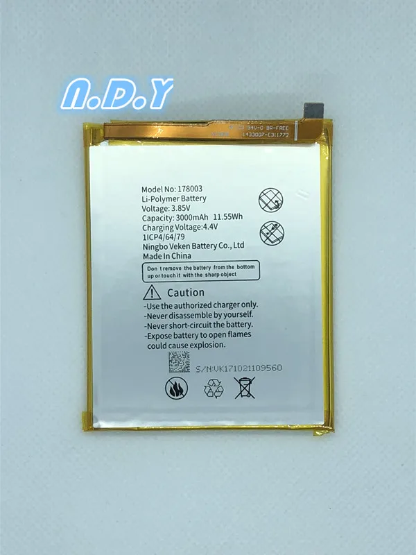 Vernee M5 178003 аккумулятор 3000 мАч Оригинальный Новый Сменный аксессуар Аккумуляторы