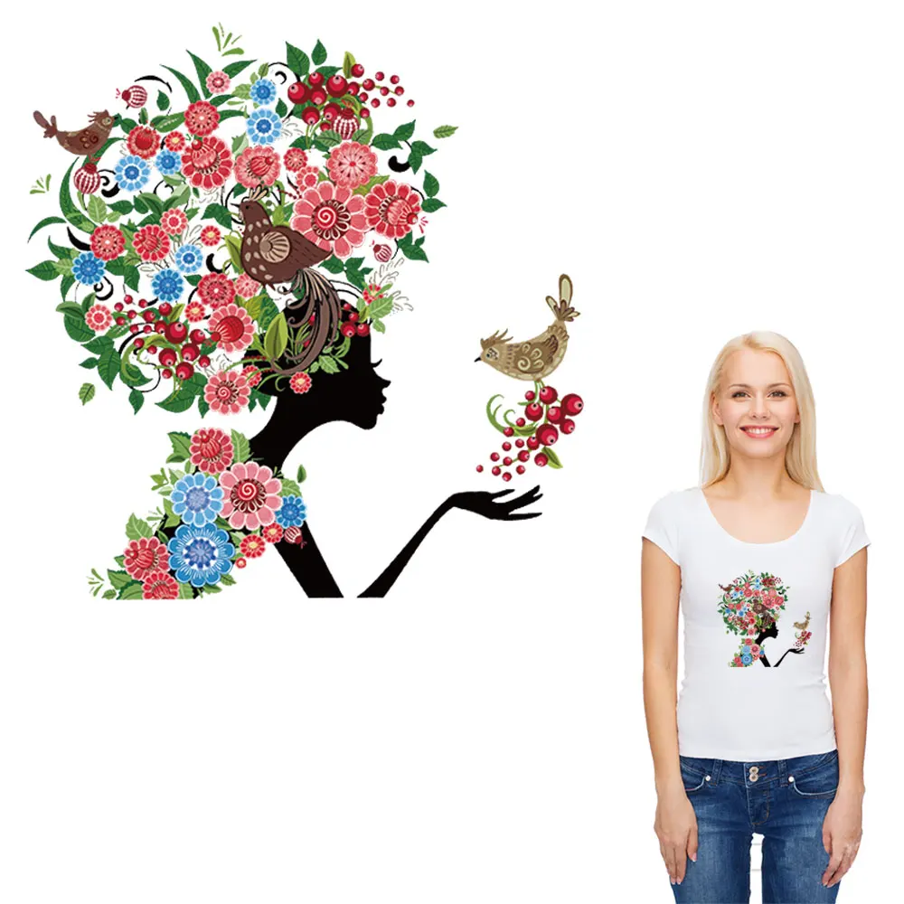 girls with flower bird iron patch for clothes creative letters diy appliques transfert thermocollants t-shirt accessory ropa
girls with flower bird iron patch for clothes creative letters diy appliques transfert thermocollants t-shirt accessory ropa