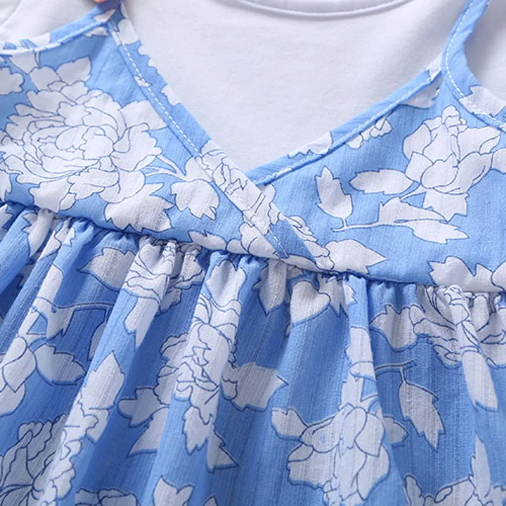 Dress For Girls Toddler Baby Girls Straps Floral Print Patchwork Dress Princess Casual SunDress Vestido Menina Summer Clothing
Dress For Girls Toddler Baby Girls Straps Floral Print Patchwork Dress Princess Casual SunDress Vestido Menina Summer Clothing