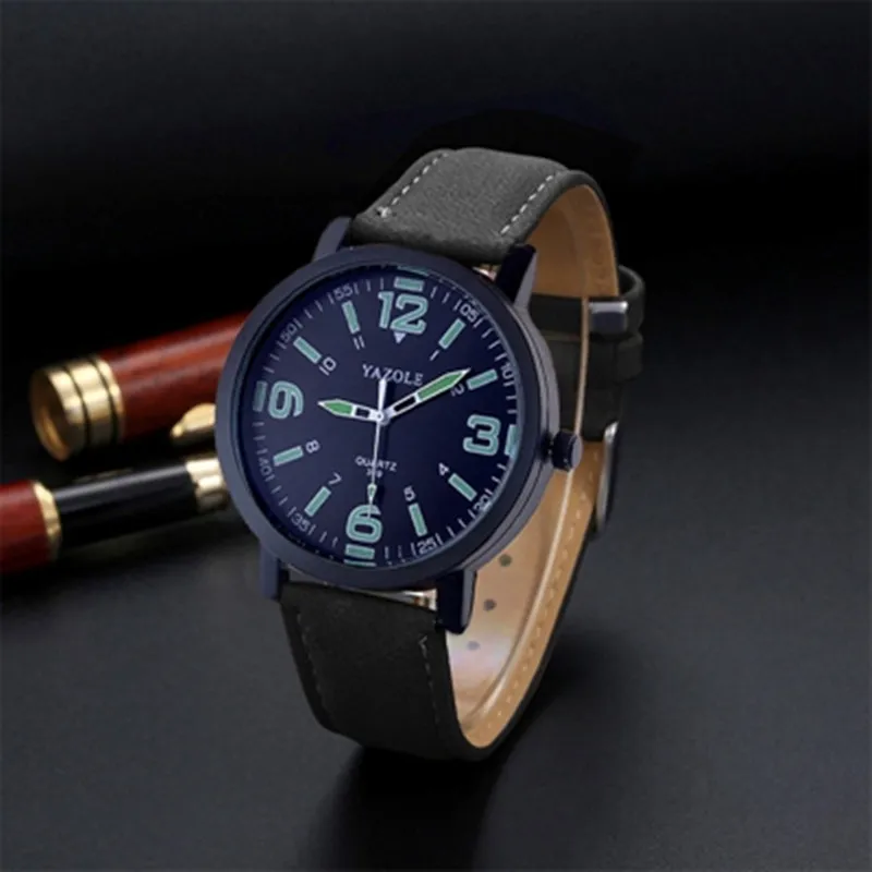 YAZOLE 2021 Новые Стильные кварцевые часы мужские топовый бренд Роскошные деловые
