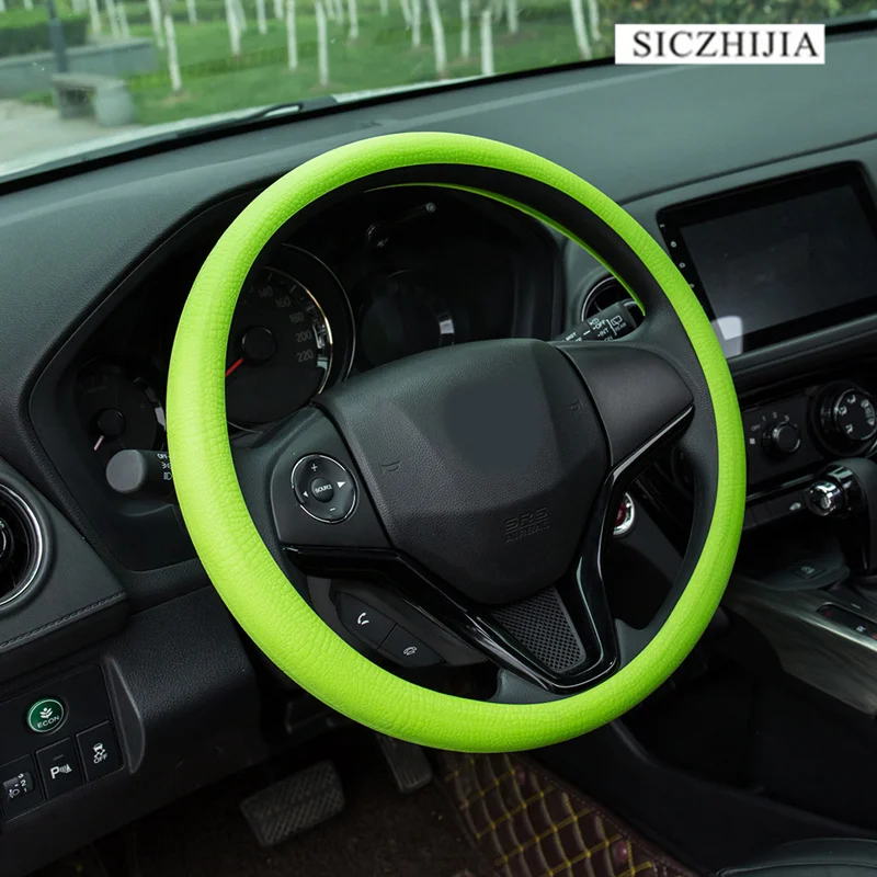 Car anti-slip soft silicone car steering wheel cover for Peugeot 206 207 208 301 307 308 407 2008 3008 4008 | Автомобили и