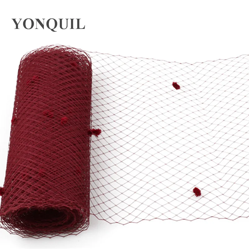25CM Wine Red Or Multiple Color Dot Birdcage Veil Bridal Netting Hair Accessory Millinery Veilling DIY Fascinator Base Headpiece
25CM Wine Red Or Multiple Color Dot Birdcage Veil Bridal Netting Hair Accessory Millinery Veilling DIY Fascinator Base Headpiece
