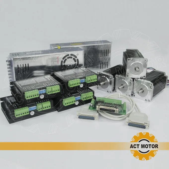 ACT Motor 4Axis Nema23 Stepper Motor 23HS8430 4-Lead 270oz-in 76mm 3A Bipolar+Driver DM542 4.2A 50V 128Micro+Power US DE JP Free
ACT Motor 4Axis Nema23 Stepper Motor 23HS8430 4-Lead 270oz-in 76mm 3A Bipolar+Driver DM542 4.2A 50V 128Micro+Power US DE JP Free