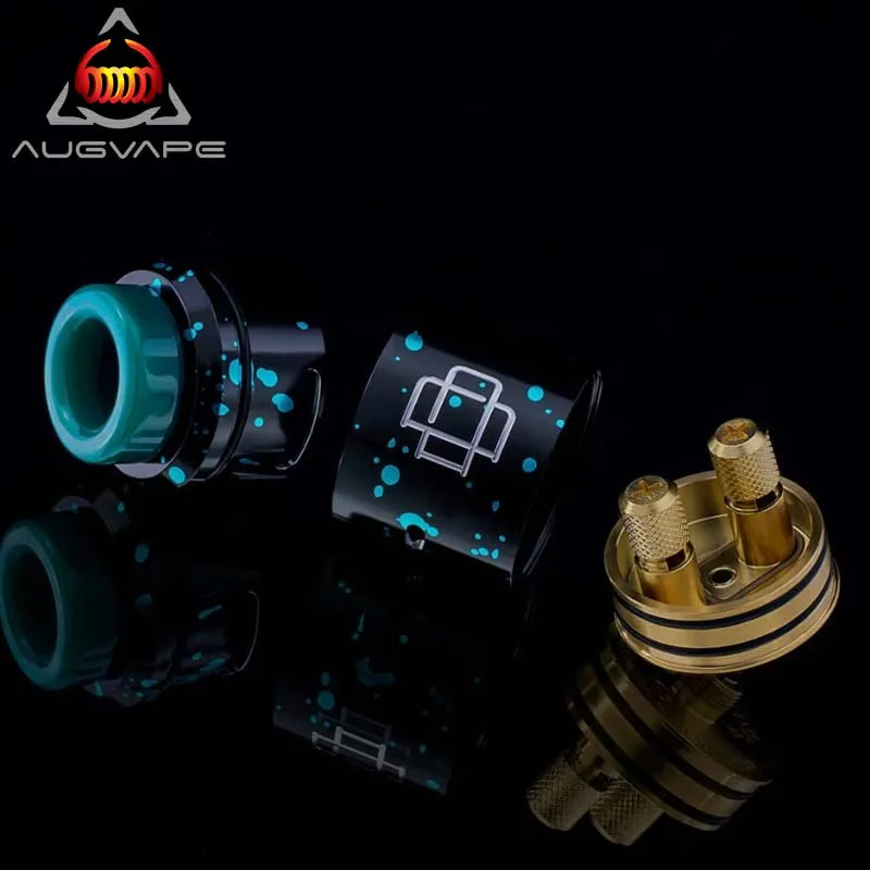 Атомайзер Augvape Druga rda с зажимом 24 мм система Snag SS 304 24K золотым платком elctronic