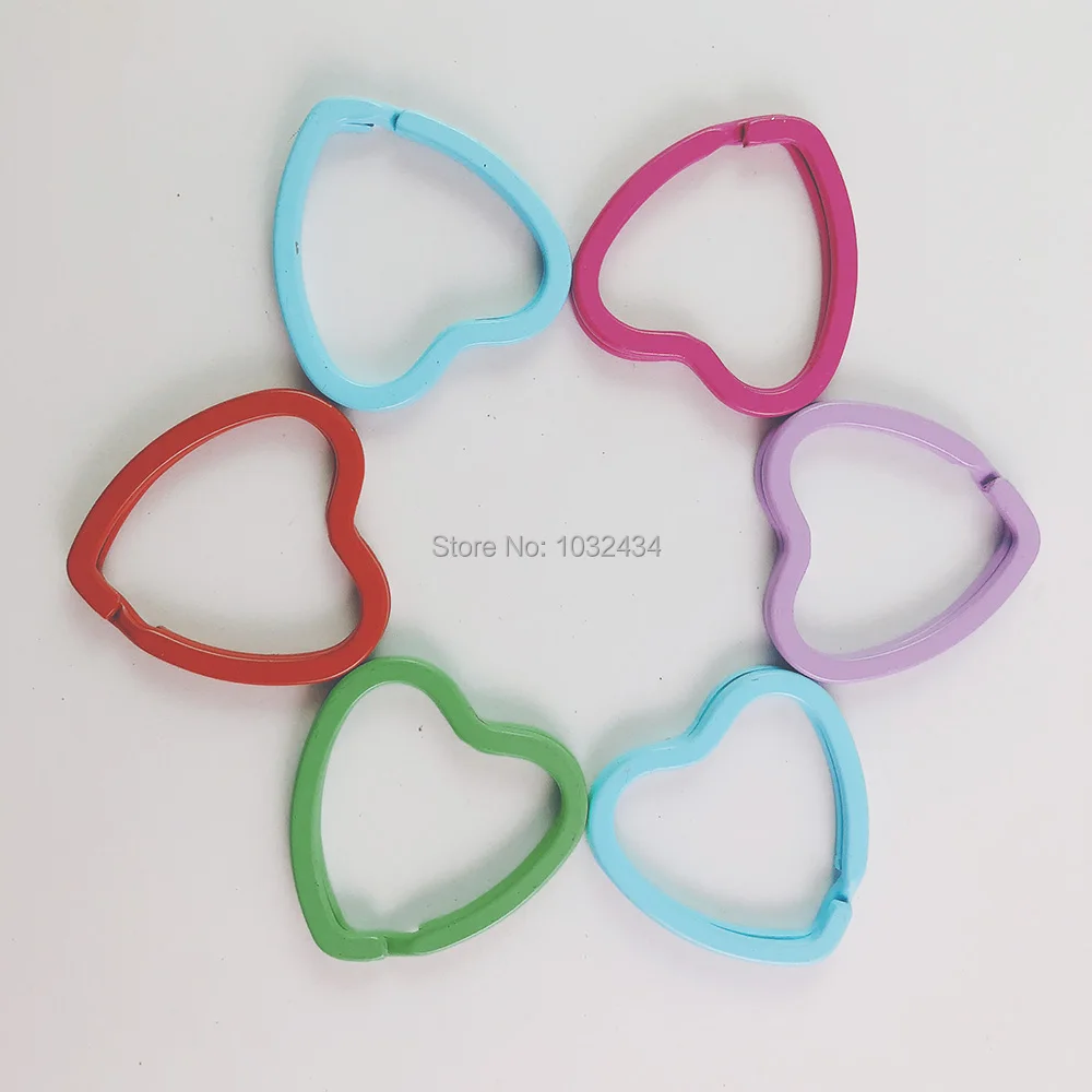 2000 pcs/lot Metal Heart Shaped Key Chain Colorful Split Rings Loop Hook DIY Accessories
2000 pcs/lot Metal Heart Shaped Key Chain Colorful Split Rings Loop Hook DIY Accessories