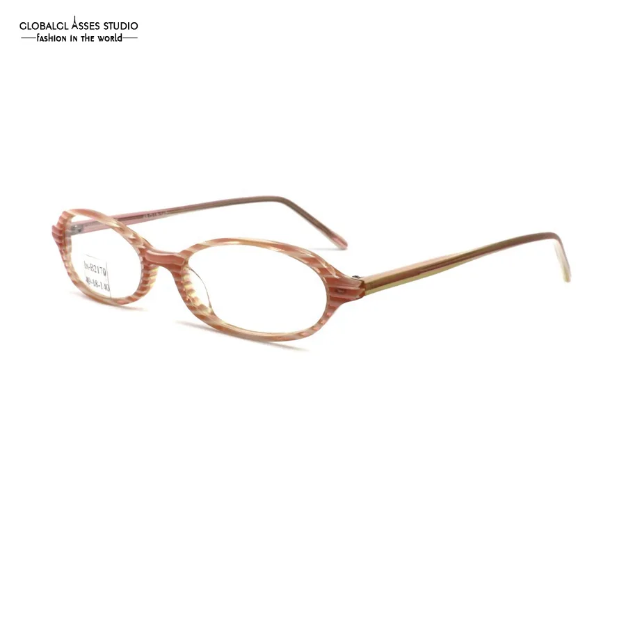 Oval Lens Acetate Glasses Frame Women Pink Color White Stripe Slim Temple Student Spectacle Eyeglasses LX-B2170
Oval Lens Acetate Glasses Frame Women Pink Color White Stripe Slim Temple Student Spectacle Eyeglasses LX-B2170