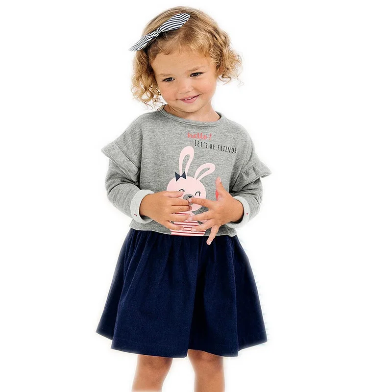 2-7 Years Girls Long Sleeve Dress Spring Autumn Cotton Cute Rabbit Printing Casual Dresses Kids Clothing KF643
2-7 Years Girls Long Sleeve Dress Spring Autumn Cotton Cute Rabbit Printing Casual Dresses Kids Clothing KF643
