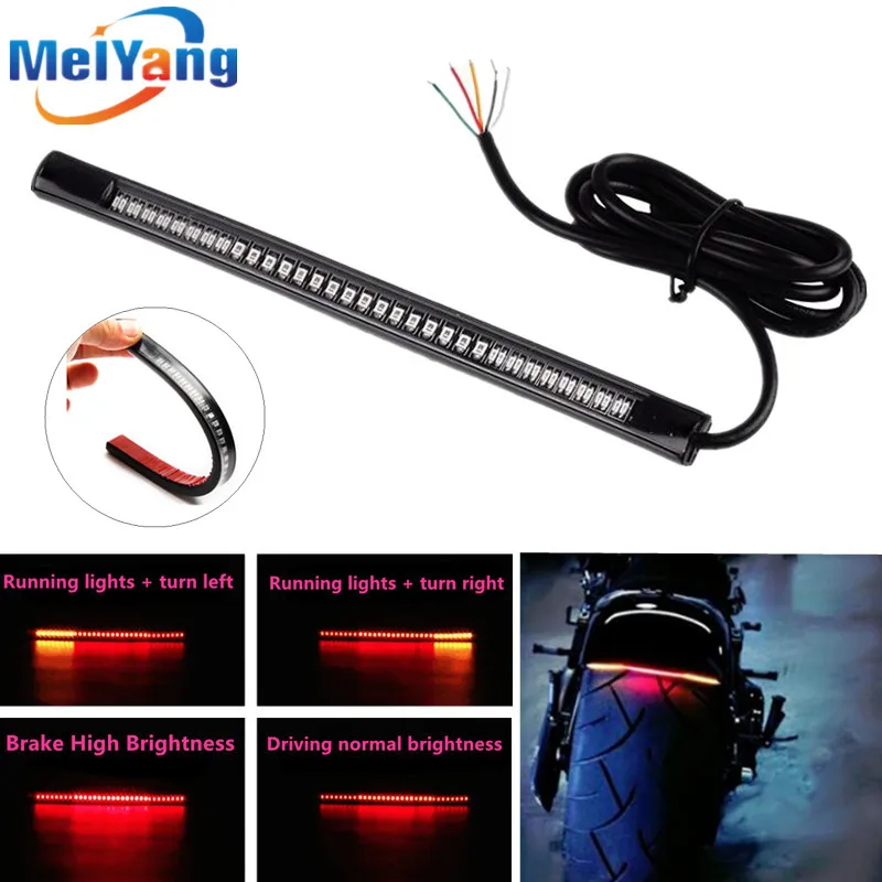 Car-Styling Universal Flexible 12V 48 LED SMD Strip Turn Signal Light Motorcycle Brake Stop Signal Light Motorcycle Accessories
Car-Styling Universal Flexible 12V 48 LED SMD Strip Turn Signal Light Motorcycle Brake Stop Signal Light Motorcycle Accessories