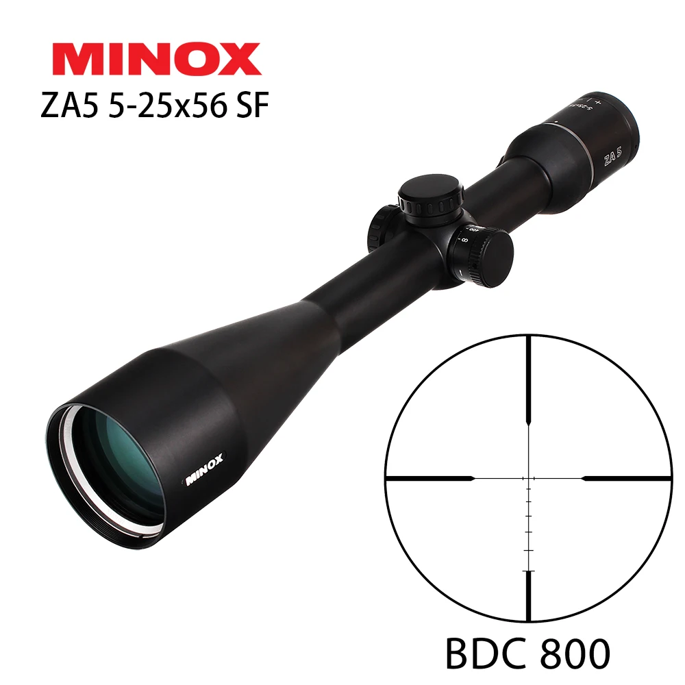 Охота MINOX ZA 5 25x56 SF оптические прицелы 30 мм трубка BDC 800 сетка боковая параллакса