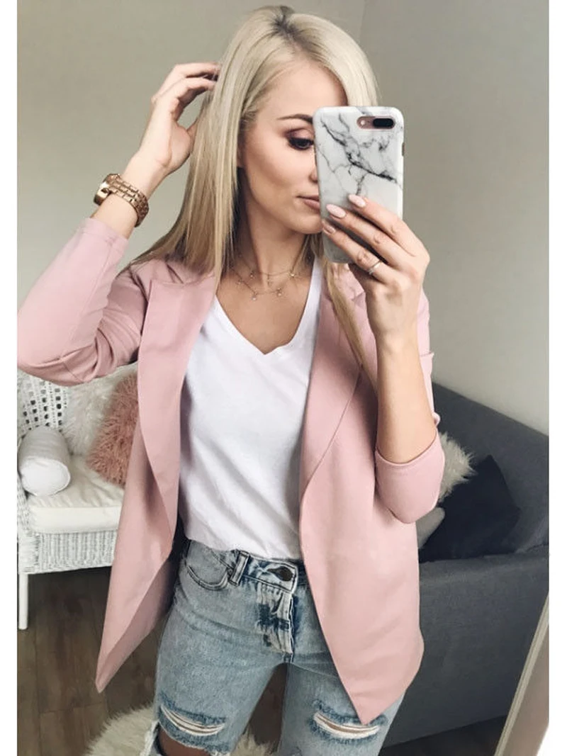 Slim Short Suit Women Jackets and Coats Autumn Winter Women Slim Jacket Coat Office Casual Long Sleeve Casual Outwears
Slim Short Suit Women Jackets and Coats Autumn Winter Women Slim Jacket Coat Office Casual Long Sleeve Casual Outwears