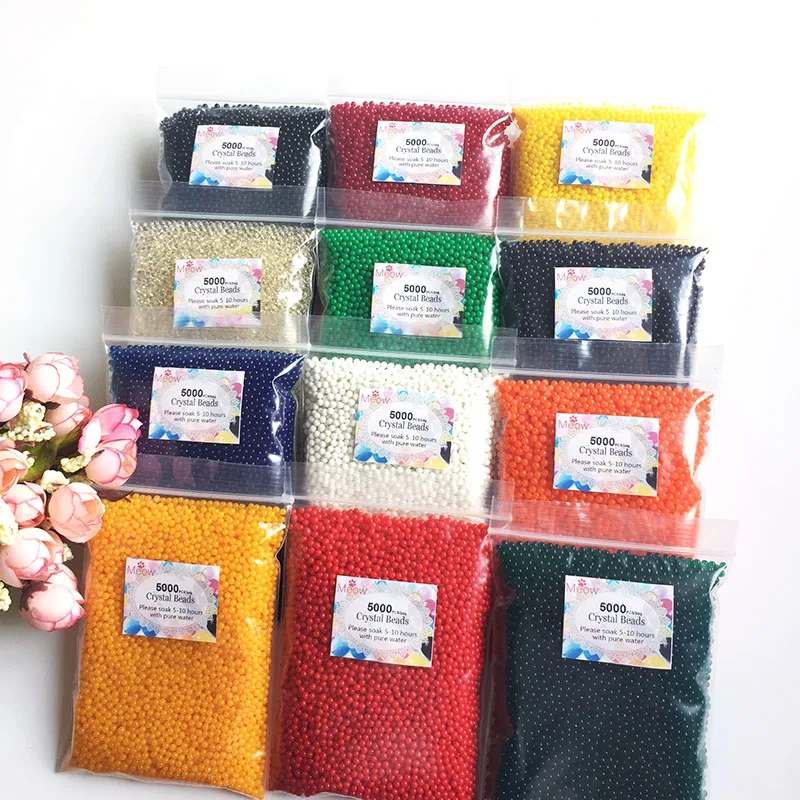 5000 Pcs 2.5-3mm 12 Colors Hydrogel Gel Kids Toy Paintball Growing Water Ball Water Beads Home Vase Decoration Crystal Soil Mud
5000 Pcs 2.5-3mm 12 Colors Hydrogel Gel Kids Toy Paintball Growing Water Ball Water Beads Home Vase Decoration Crystal Soil Mud