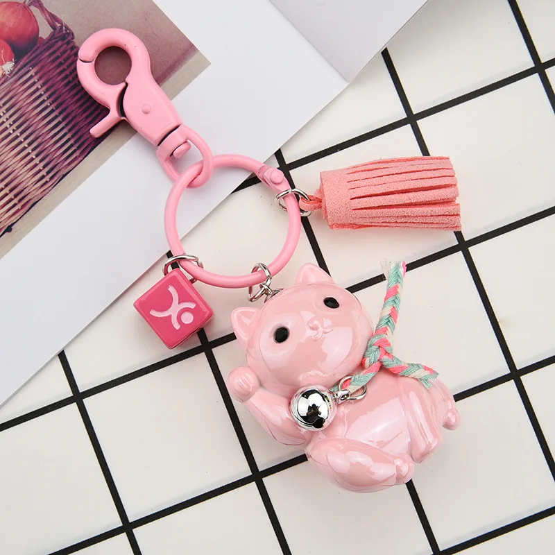 Cute Lucky Cat Keychain Car New Cartoon Couple Keychain Bell Pendant Car KeyRing Men and Women Bag Hanging Jewelry K2268
Cute Lucky Cat Keychain Car New Cartoon Couple Keychain Bell Pendant Car KeyRing Men and Women Bag Hanging Jewelry K2268