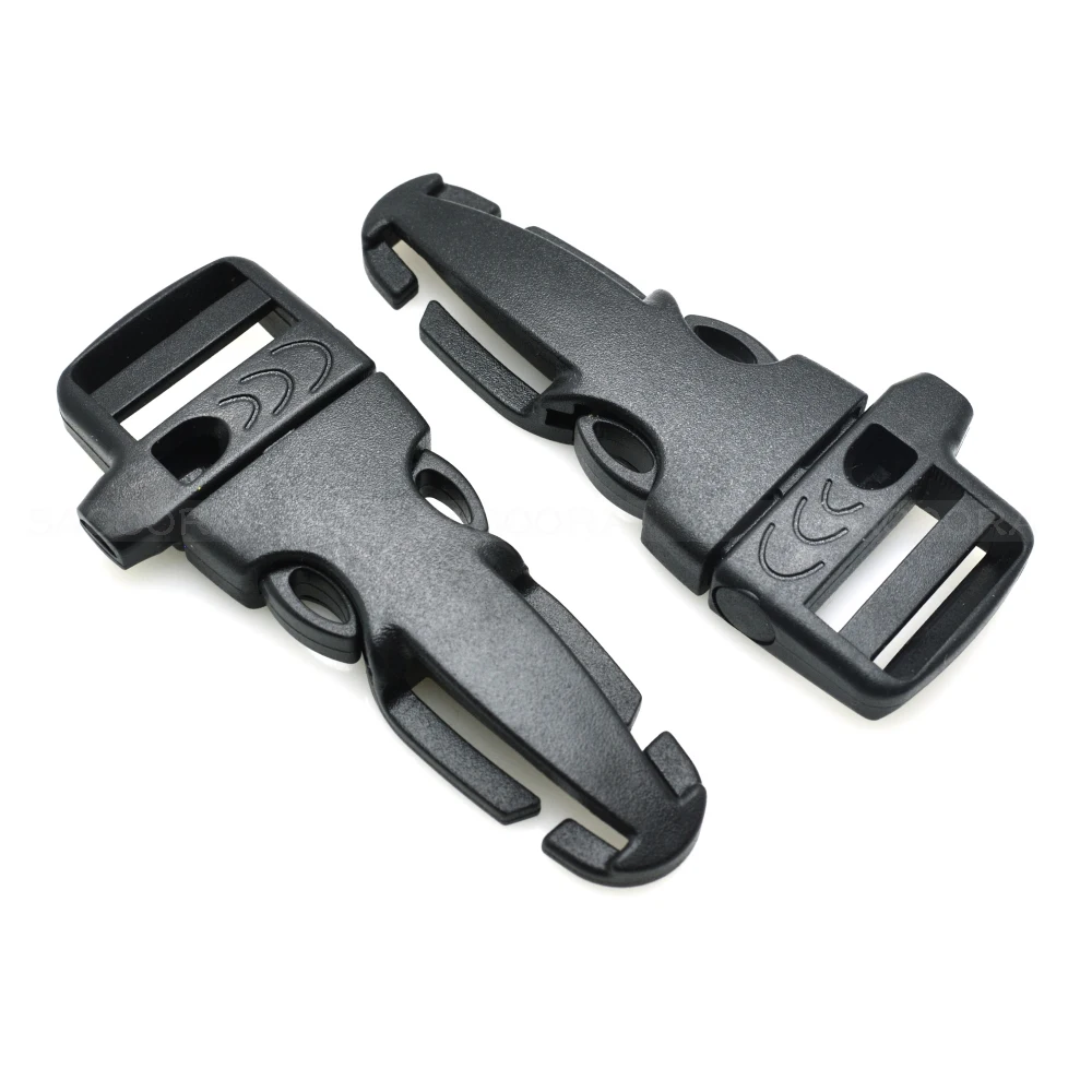 Emergency Survival Side Release Whistle Buckles For Paracord Bracelet Black Outdoor sports bag buckle Webbing Size 20mm
Emergency Survival Side Release Whistle Buckles For Paracord Bracelet Black Outdoor sports bag buckle Webbing Size 20mm