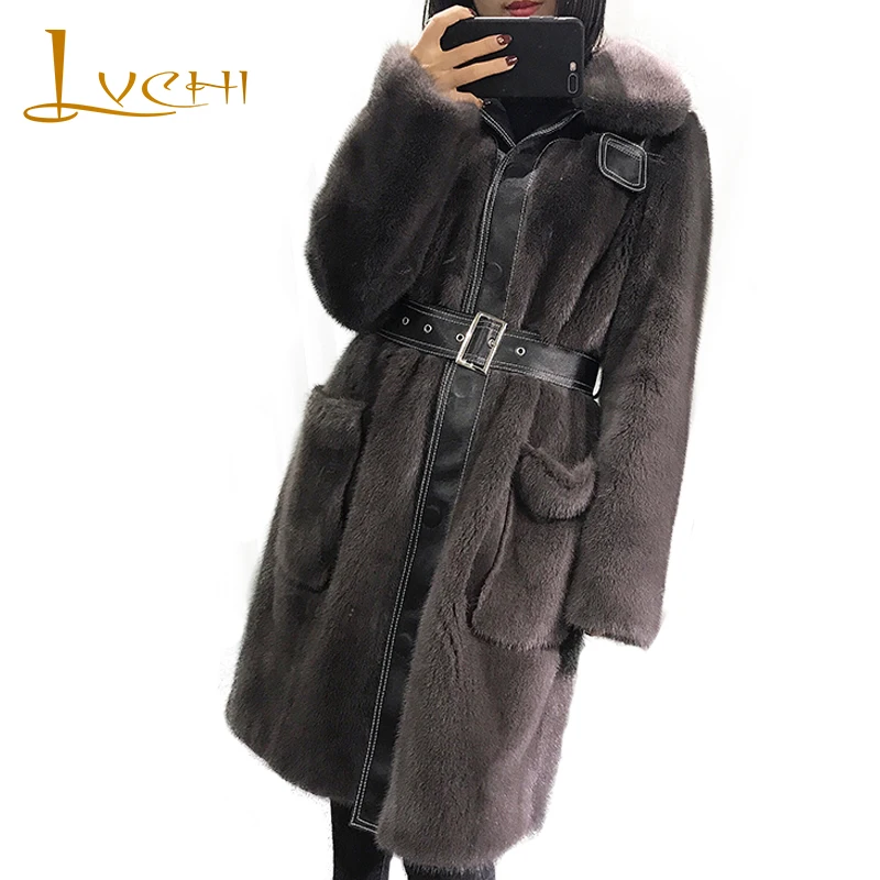 Зимнее 2019 импортное Норковое меховое пальто LVCHI, женская натуральная кожа, Регулируемая Талия, карманы, длинный рукав, v-образный вырез, тонк...
Зимнее 2019 импортное Норковое меховое пальто LVCHI, женская натуральная кожа, Регулируемая Талия, карманы, длинный рукав, v-образный вырез, тонк...
