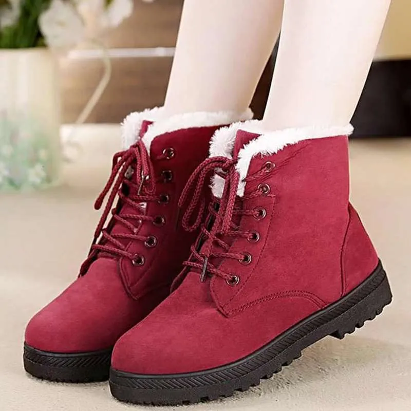 Brand Ladies Winter snow boots female student warm ankle boots women flats cotton shoes Non-slip thick snow boots for female
Brand Ladies Winter snow boots female student warm ankle boots women flats cotton shoes Non-slip thick snow boots for female