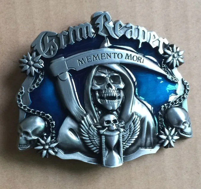 Grim Reaper Memento Mori Skull ременная пряжка SW-BY237 совершенно новое состояние с непрерывным запасом
Grim Reaper Memento Mori Skull ременная пряжка SW-BY237 совершенно новое состояние с непрерывным запасом