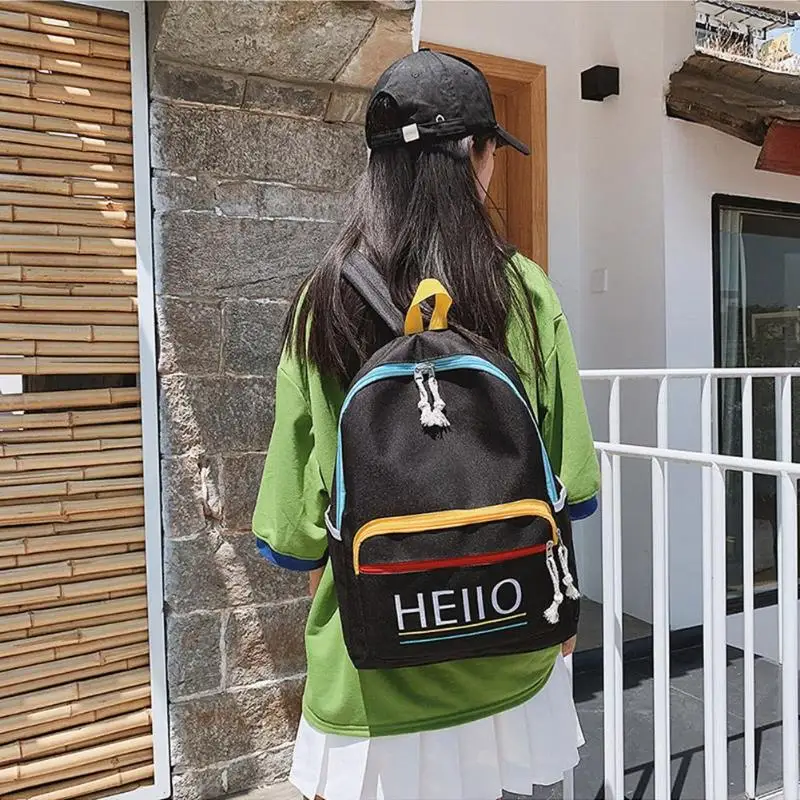 Fashion Letter Print Canvas Backpacks Women Preppy Style Large Capacity Shoulder Bags Student School Travel Rucksack Mochila New
Fashion Letter Print Canvas Backpacks Women Preppy Style Large Capacity Shoulder Bags Student School Travel Rucksack Mochila New
