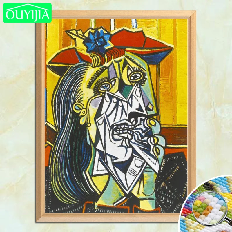 Картина всемирно известная «Weeping Woman» 5D, алмазная живопись «сделай сам», полноразмерная Алмазная вышивка мозаичная картина из страз
Картина всемирно известная «Weeping Woman» 5D, алмазная живопись «сделай сам», полноразмерная Алмазная вышивка мозаичная картина из страз