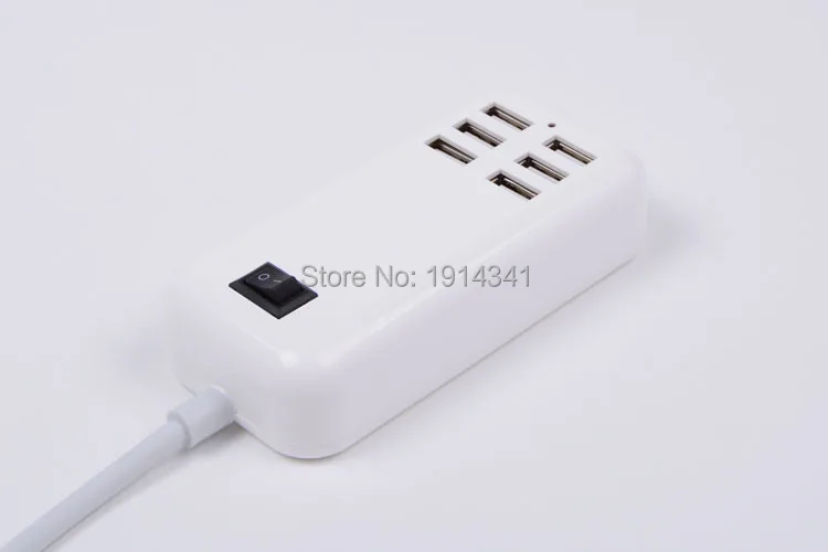 SZAICHGSI 6 портов EU US UK вилка USB Сетевое зарядное устройство для путешествий адаптер