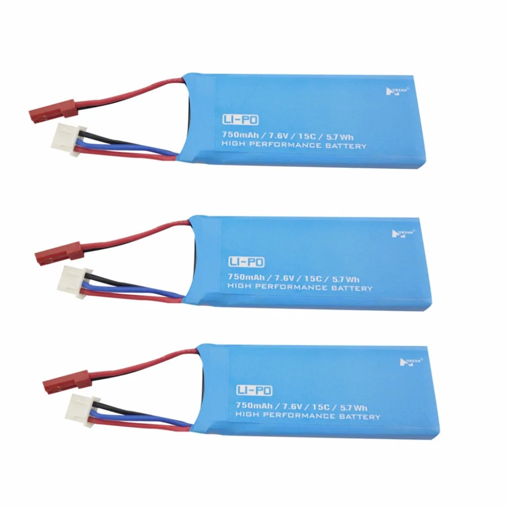 3PCS 7.6V 750mAh Lithium Battery for Hubsan H216A Quadcopter Parts UAV Backup Battery
3PCS 7.6V 750mAh Lithium Battery for Hubsan H216A Quadcopter Parts UAV Backup Battery