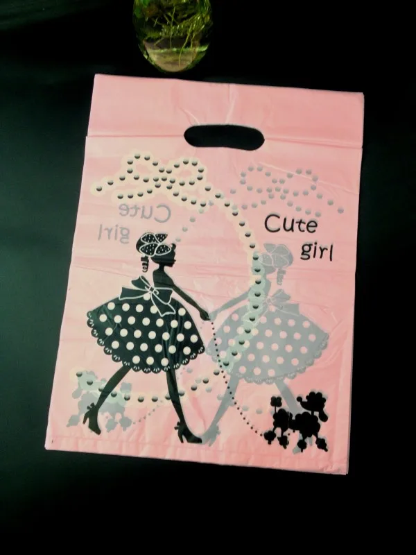 25x35cm (9.8"x13.7") 100pcs Pink Girl Plastic Bags Cosmetic Favor Gift Bags Boutique Large Plastic Shopping Bags With Handle
25x35cm (9.8"x13.7") 100pcs Pink Girl Plastic Bags Cosmetic Favor Gift Bags Boutique Large Plastic Shopping Bags With Handle