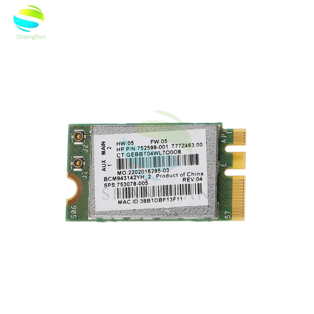 Сетевая карта Broadcom Bluetooth 4,0 WLAN 150 Мбит/с NGFF, беспроводная Wi-Fi-карта BCM943142Y 802.11b/G/N
Сетевая карта Broadcom Bluetooth 4,0 WLAN 150 Мбит/с NGFF, беспроводная Wi-Fi-карта BCM943142Y 802.11b/G/N