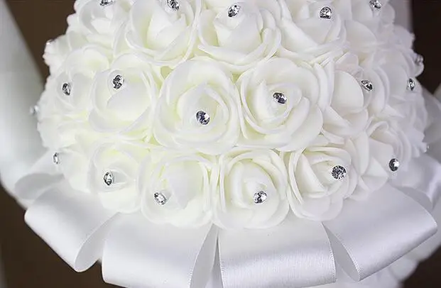 Букет для свадьбы AYiCuthia boeket zijde букет подружки невесты с белыми розами белый