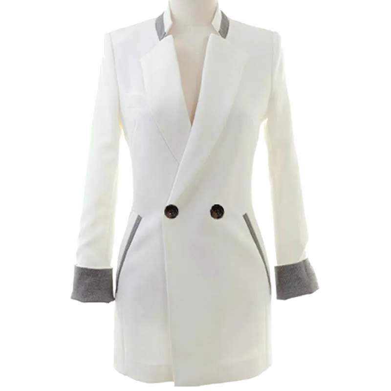 New Spring and Autumn Fashion Elegant Blazer Small Suit Jacket Female Women White Black Blazer Femme Casual Suit Coat LM054
New Spring and Autumn Fashion Elegant Blazer Small Suit Jacket Female Women White Black Blazer Femme Casual Suit Coat LM054