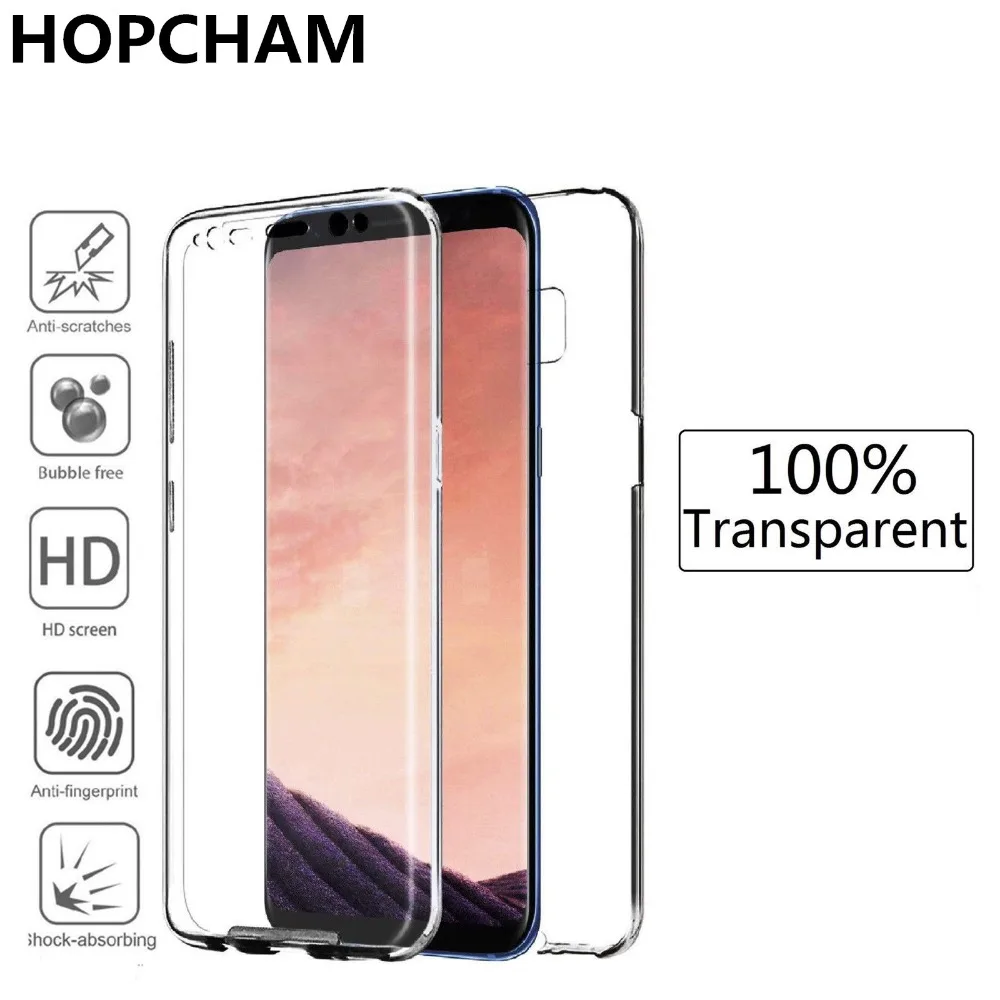 Мягкий силиконовый чехол из ТПУ с полной защитой на 360 градусов для Samsung Galaxy S8 Plus