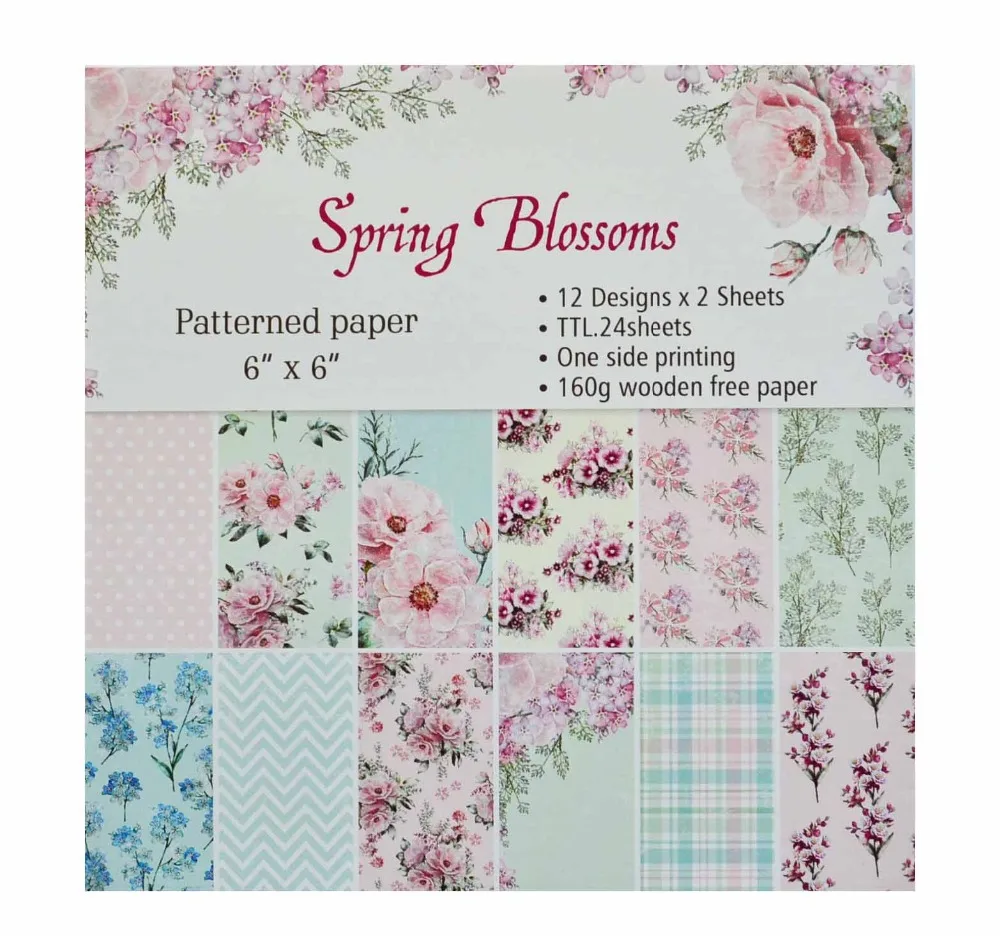 2 Style Spring Series Scrapbooking Paper Pack Craft Paper Art Card Card Making Patterned Paper 6"x 6" 24 Sheets /pack
2 Style Spring Series Scrapbooking Paper Pack Craft Paper Art Card Card Making Patterned Paper 6"x 6" 24 Sheets /pack