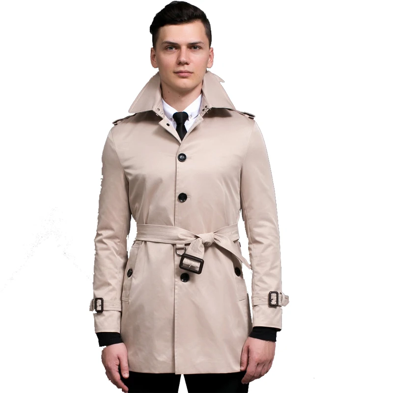 Hot Trench Coat Men Classic Men's Double Breasted Windbreaker Mens Clothing Long Jackets Coats Masculino British Style Overcoat
Hot Trench Coat Men Classic Men's Double Breasted Windbreaker Mens Clothing Long Jackets Coats Masculino British Style Overcoat