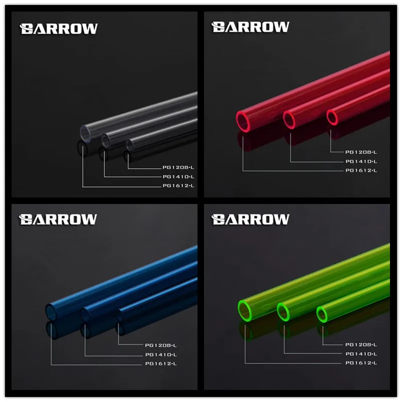 Barrow PG1612/PG1410/PG1208 500 мм PETG жесткие трубки высокое качество светопропускасветильник