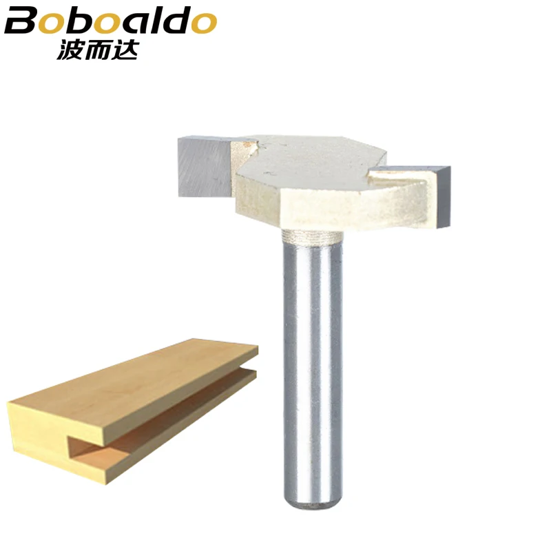 Boboald 1pcs 1/4 Shank T type slotting cutter woodworking tool 2 Flute router bits for wood Rabbeting Bit endmill milling cutter
Boboald 1pcs 1/4 Shank T type slotting cutter woodworking tool 2 Flute router bits for wood Rabbeting Bit endmill milling cutter