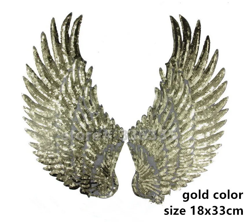 33 x18cm 10 pairs Sequin wing sparkling sew on patches shine biker vest patch embroidered Badge Jacket Motorcycle applique
33 x18cm 10 pairs Sequin wing sparkling sew on patches shine biker vest patch embroidered Badge Jacket Motorcycle applique