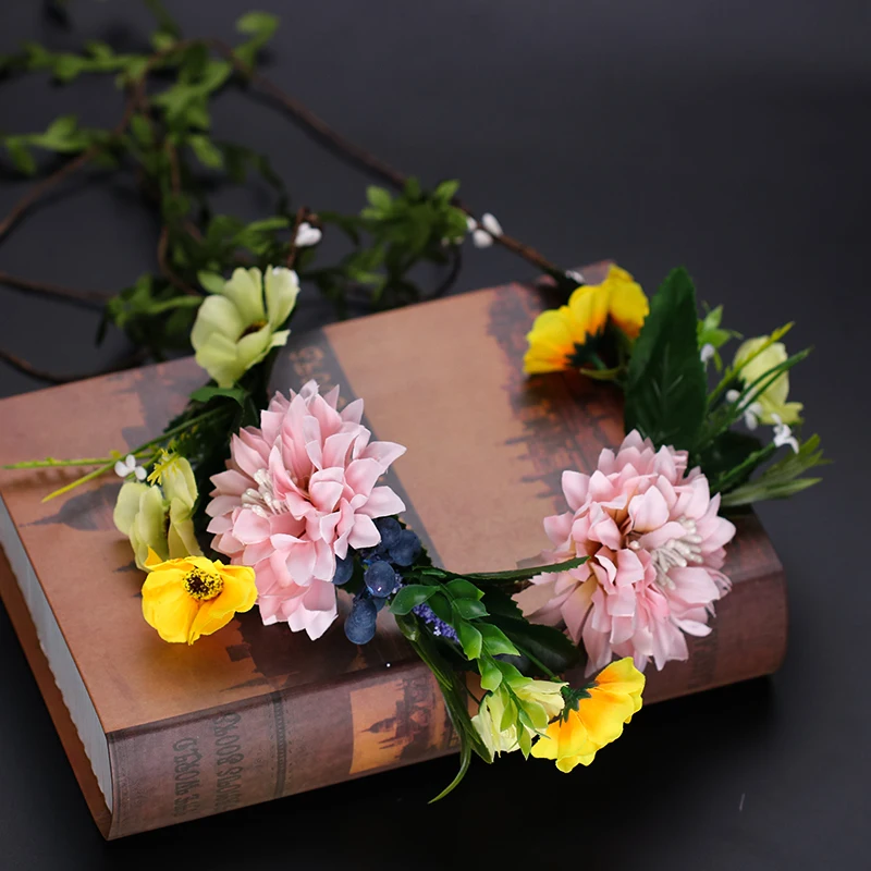 2018 New Beach Wreath Bride Wreath Headdress Spring and Summer Flower Fairy Tiara Wedding Accessories
2018 New Beach Wreath Bride Wreath Headdress Spring and Summer Flower Fairy Tiara Wedding Accessories