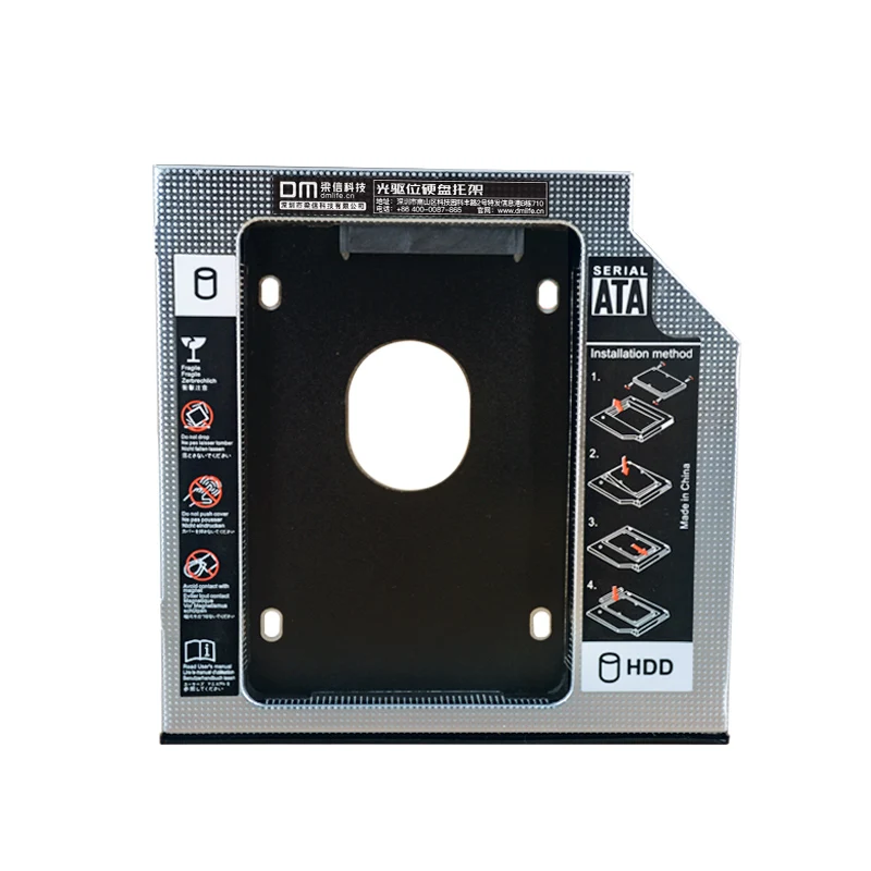Алюминиевый корпус для жесткого диска DM DW95S 9 5 мм Optibay SATA 3 0 адаптер DVD 2 SSD|Адаптеры