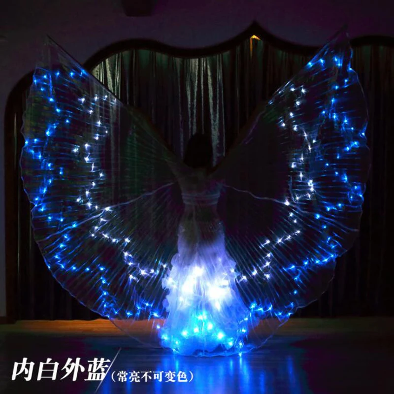 New mixed-colors LED Isis Wings for Belly Dance Colorful Stage Performance Led Luminous Props Belly Dance LED Wings With Sticks
New mixed-colors LED Isis Wings for Belly Dance Colorful Stage Performance Led Luminous Props Belly Dance LED Wings With Sticks