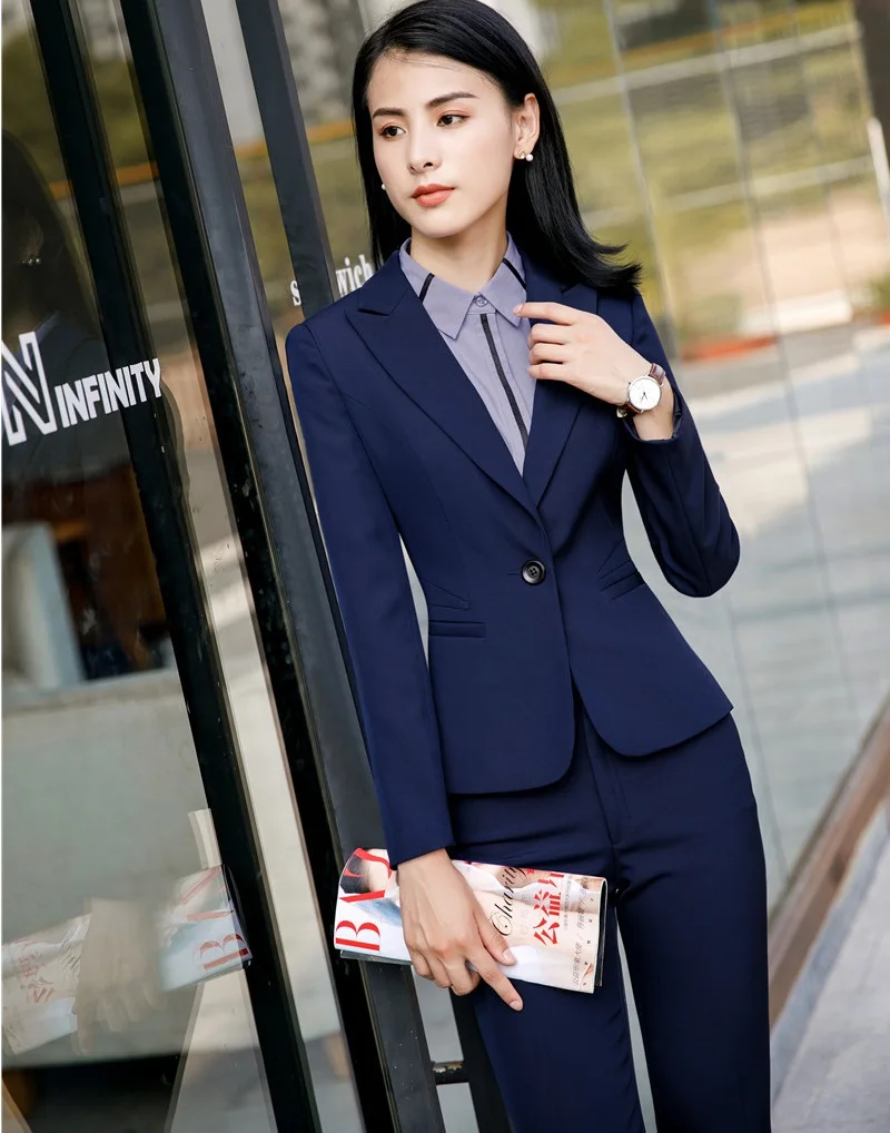 New Professional Formal Uniform Designs Pantsuits With Jackets And Pants For Women Business Work Wear Blazers Female Pants Suits
New Professional Formal Uniform Designs Pantsuits With Jackets And Pants For Women Business Work Wear Blazers Female Pants Suits