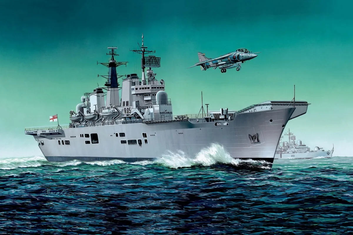 Носитель HMS invтуристический Великобритания. PQX103 тканевый постер с рисунком на