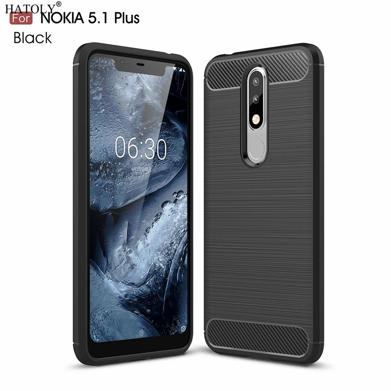 Чехол HATOLY для Nokia 5 1 Plus X5 2018 мягкие силиконовые чехлы с начесом из ТПУ и TA