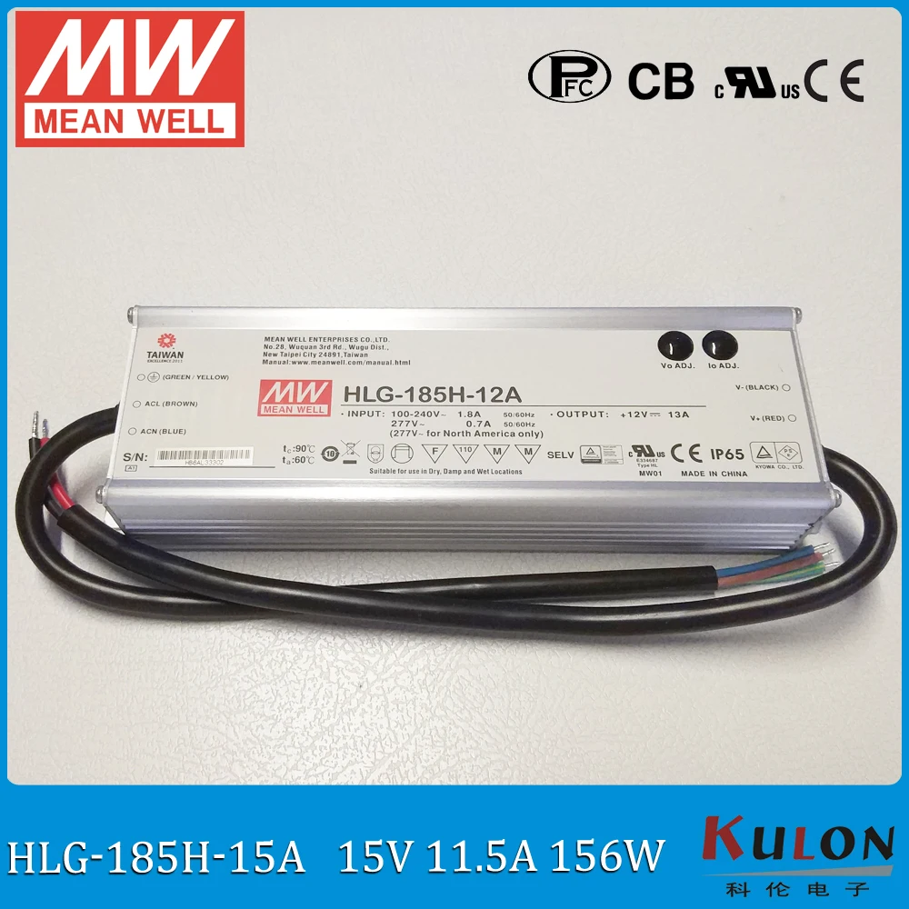 Оригинал MEAN WELL HLG-185H-15A 185W 11.5A 15V Выход Регулируемый светодиодный источник питания IP65 Водонепроницаемый Светодиодный драйвер Meanwell с PFC
Оригинал MEAN WELL HLG-185H-15A 185W 11.5A 15V Выход Регулируемый светодиодный источник питания IP65 Водонепроницаемый Светодиодный драйвер Meanwell с PFC