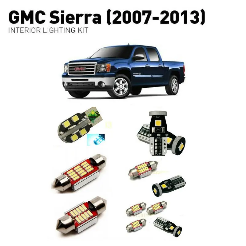 Led interior lights For GMC sierra 2007-2013 12pc Led Lights For Cars lighting kit automotive bulbs Canbus
Led interior lights For GMC sierra 2007-2013 12pc Led Lights For Cars lighting kit automotive bulbs Canbus
