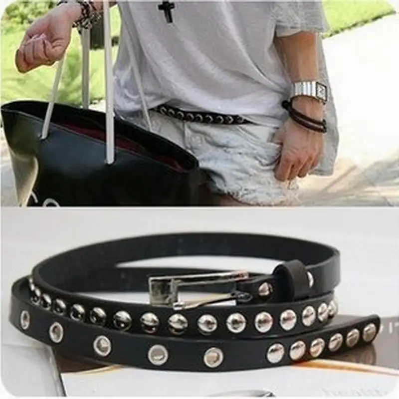 Free Shipping New Fashion Women's Lady Rivets Leather Thin Narrow Waist Belt Waistband Strap Female
Free Shipping New Fashion Women's Lady Rivets Leather Thin Narrow Waist Belt Waistband Strap Female