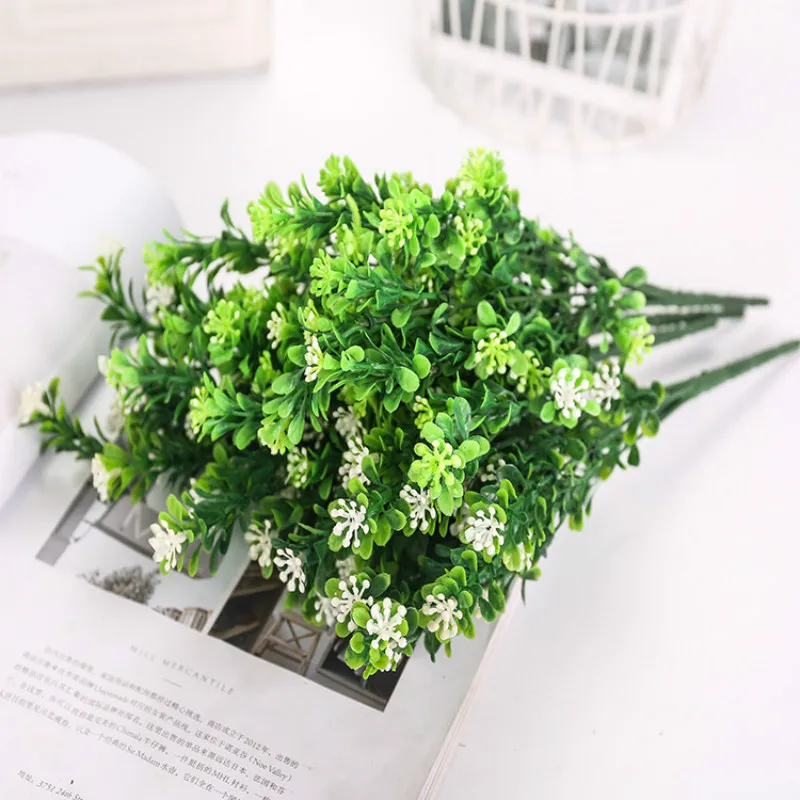 7 branch/bouquet 35 Heads Artificial Green Plant Fake Milan Grass Bonsai Decoration Leaf Corner Lawn Decoration
7 branch/bouquet 35 Heads Artificial Green Plant Fake Milan Grass Bonsai Decoration Leaf Corner Lawn Decoration
